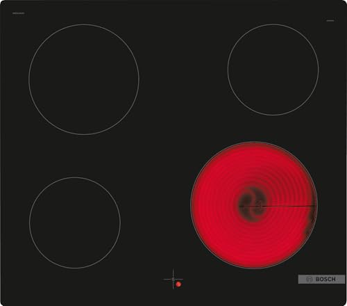 Bosch HND210CS63, Einbau-Herd-Set, Einbau-Herd 60 cm, HEA510BS3, Serie 2, 3D-Heißluft, Versenkknebel, Edelstahl & Elektro-kochfeld 60 cm, NKE611GA2E, Serie 4, Herdgesteuert, Rahmenlos