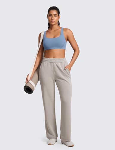 Image of CRZ YOGA Butterlift Square Neck Sports Bras | Double Lined, Light Support, Non Padded, Yoga, Buttery Soft, V-Shaped Racerback, for Women