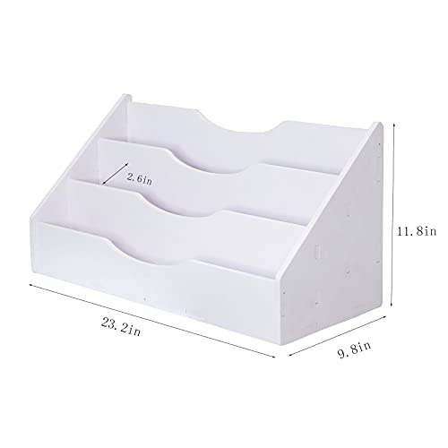 Kid's Bookcase Display Stand Kids Book Rack Storage Bookshelf/Book Shelf Case Organizer Wooden - Image 3