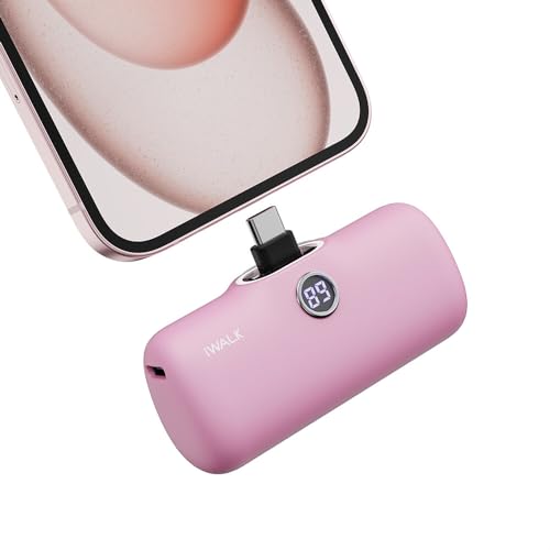 Image of iWALK USB-C Portable Charger for iPhone 15 /16, Mini 20W 4,800mAh Wireless Power Bank Fast Charging Travel Battery Pack Compatible with iPhone 16 /15 /15 Plus /15 Pro /15 Pro Max, Andriod Phone Samsung