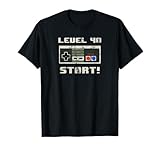Photo Gallery level 40 start! unlocked video game 40th birthday maglietta Photo Gallery level 40 start! unlocked video game 40th birthday maglietta