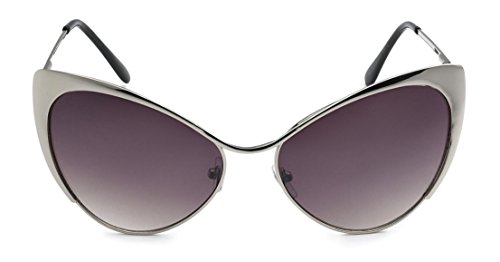 WOMENS High Fashion Full Metal Cat Eye Sunglasses