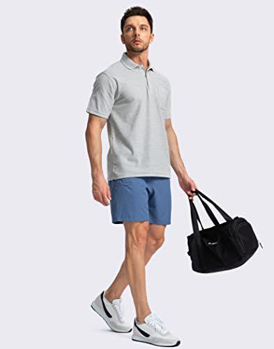 Image of Pinkbomb Men's Golf Shorts with 6 Pockets Stretch Quick Dry Hiking Work Dress Shorts for Men