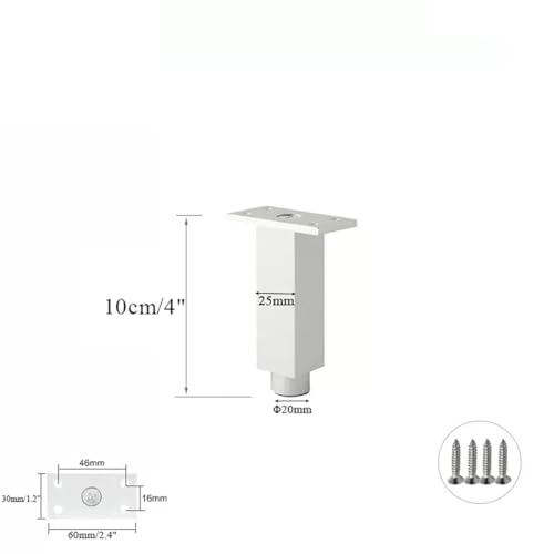 Patas de muebles para sofá y mesa auxiliar que elevan el estilo de tu salón, 4 piezas 3