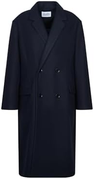 Seidensticker Studio Unisex Mantel - Oversized Fit - Langarm - Uni - Wollmantel - Wollmischung