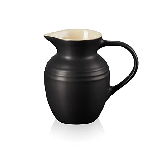 Le Creuset Stoneware Breakfast Jug, 600 ml, 550 g, Matte Black, 70903060000002