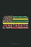 juneteenth celebrating 1865-africa american flag notebook: juneteenth notebook gift idea freedom day black lives matter|6x9 110 page glossy finish|journal gift for men women kids