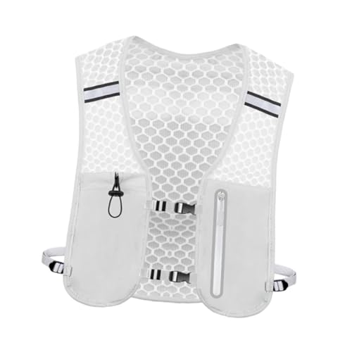 Vaveren Running Water Vest for Women Men Phone Holder Waterproof 2 L Hydration Backpack Water Backpack for Outdoor Traveling Climbing, Gray