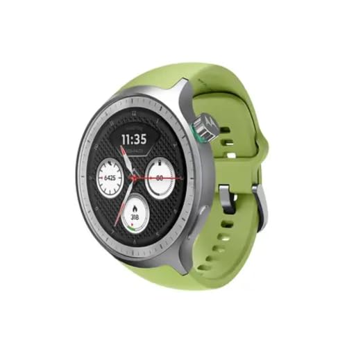 Image of Motorola Moto Watch, 1.4 OLED, AOD, Auto-Brightness, Dual Band GPS, Powered by Polar Smartwatch (Pantone Herbal Garden Band Strap, Free Size)