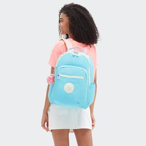 Image of Kipling Women's Seoul 15 inch Laptop Backpack, Durable, Roomy with Padded Shoulder Straps, Built-In Protective Sleeve