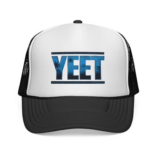 YEET Jey USO Cap Pro Wrestling Trucker Caps Black