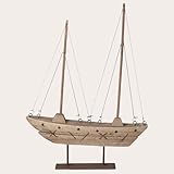 Keyhomestore | Miniatura di Peschereccio in Legno e Ferro