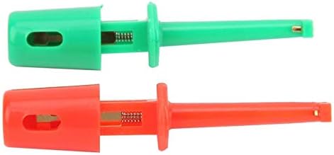 Single Hook Clip Test Probe Set Test Colorful Probe 20Pcs High Reliability Test Hook Multimeter Accessories for Electrician for Electronic Testing (Small test hook)