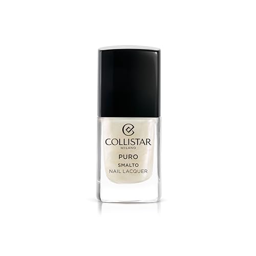 Collistar Puro Nail Lacquer - Esmalte de uñas de larga duración con acabado brillante N.922 Porcellana Bianca 10 ml