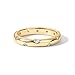 PAVOI 14K Gold Plated Cubic Zirconia Rings for Women | Classic Stackable Ring Band for Women (Yellow Gold, 7)