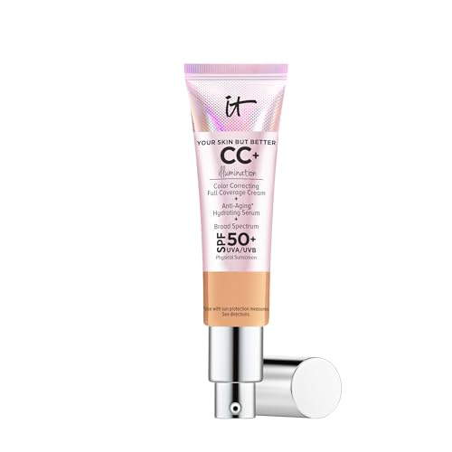 It Cosmetics CC+ Illumination SPF 50 (Neutral Tan) Full Coverage, 1.08 Ounces