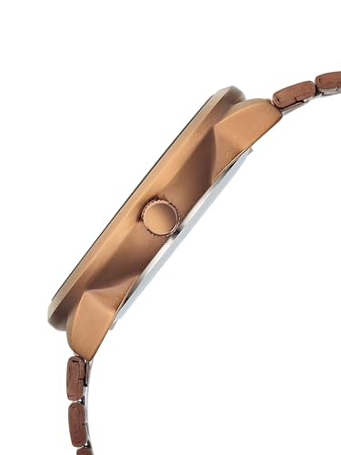 Image of Fastrack Vyb Arcane with Quartz Analog Black+Coffee Dial Coffee Brown Stainless Steel Strap Watch for Men - FV30047QM01W