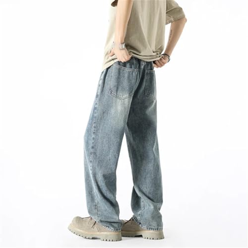 Men's Classic Hip Hop Jeans, Wide Leg, Retro Loose Trousers, Straight Leg Denim Pants, Oversized3