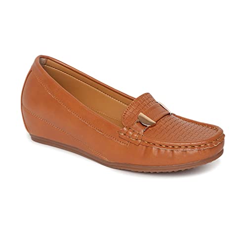 Image of Marc Loire Women Comfortable Loafer Mules Ballet Wedge Heels Footwear
