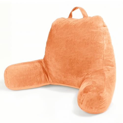 Image of Sasttie Reading Pillow for Bed, Back Pillow for Sitting Up, Orange