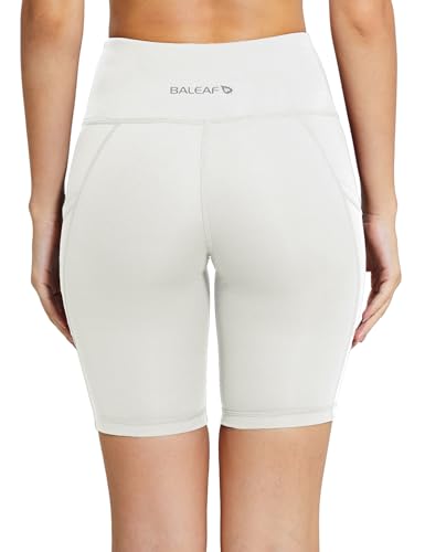 Image of baleaf Women's 8 inch / 5 inch / 3 inch Biker Shorts High Waist Yoga Workout Gym Running Volleyball Spandex Shorts with Pockets