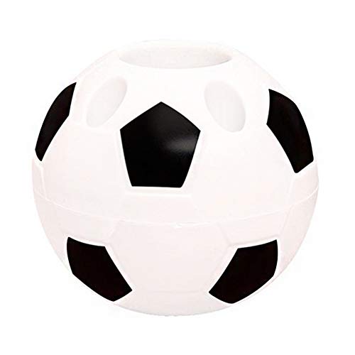 wdoit Creative Fútbol retención de escritorio portalápices  Portalápices para oficina Mesa fregadero, almacenar lápices, reglas, tijeras, 11 cm, color negro 11 cm Style1