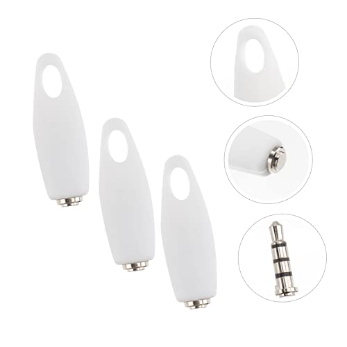 Mikikit Cell Phone Jammer,6 pcs Lock Laptop White and Shield Microphone Blocker Metal Tablets Blocks Audio Hacking on Computers Phones Phone Mic Multi-Function Audio Jammer