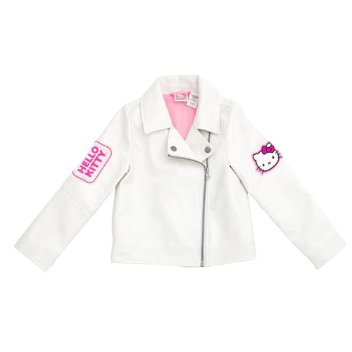 Hello Kitty Little Girls Faux Leather Moto Jacket...