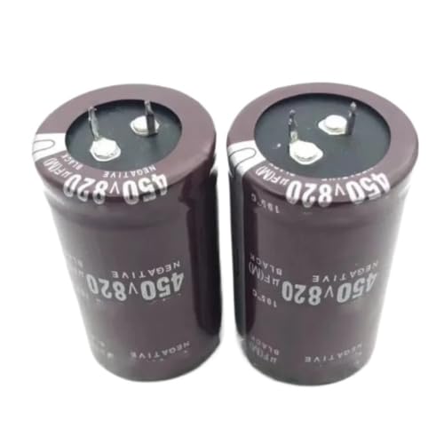 Condensateurs électrolytiques en aluminium 820UF 450V pour réparation électronique - Lot de 10