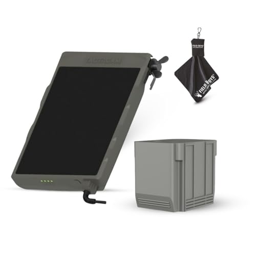 Tactacam Defend Solar Panel + Defend LiPo Battery Pack Bundle Extended Power for Tactacam Defend Cameras Outdoor Solar Charger with High-Capacity LiPo Battery Weatherproof & Reliable
