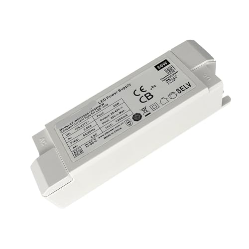 Fuente de alimentacion LED 50W con controlador aislado de voltaje amplio y conector CC 5