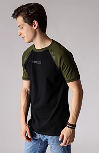 Image of Trendy Men's Round Neck T-Shirt Pure Pre Combed Cotton Bio-Washed 3D Print (STM-003)