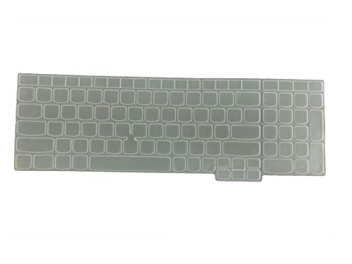 Image of iFyx Keyboard Skin for 15.6 inch Lenovo ThinkPad E15 T15 T15p L15 P51s P52 P52s P53 P72 P73 ThinkPad E580 E590 E595 L580 L590 /ThinkPad T570 T575 T580 T590 Laptop Keyboard Cover (Transparent)