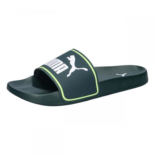 PUMA Leadcat 2.0 - Sandalias unisex con diseño de terreno verde y luz efervescente, talla 3, Green Terrain Puma White Fizzy Light, 35.5 EU