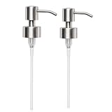 Soap Dispenser Pump Head Replacement 28mm Stainless Steel Brushed