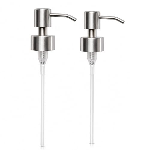 Soap Dispenser Pump Head Replacement 28mm Stainless Steel Brushed