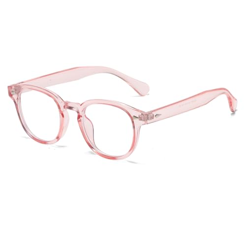 Image of Retro Round Blue Light Blocking Glasses for Men Women, Vintage Frame Non-prescription Computer Reading Eyeglasses