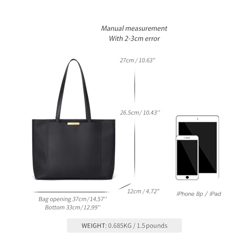 Bolso Tote de Cuero para Mujer con Asa Superior y Correa Suave miniatura 3