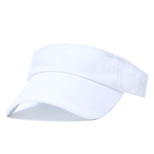 Image of ANDICEQY Sport Sun Visor Hats Adjustable Empty Top Baseball Cap Cotton Ball Caps for Women and Men