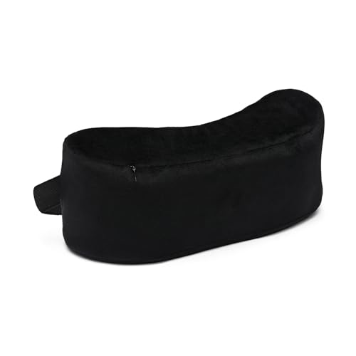 Image of Wakefit Car Neck Rest Pillow | 10.7x4.7x3.5 Inch | Memory Foam Neck Support Cushion for Car Seat | Ergonomic Head & Shoulder Support | Universal Fit | Smooth Washable Cover | 2 Year Warranty - Black