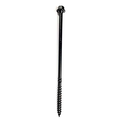 Image of Big Timber BL146-25#14 x 6 in. Hex Head Black Log Screws (25-Pack)