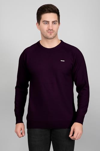 Image of GODFREY Round Neck Full Sleeve Woolen Sweater for Man Winter Wear - Regular Fit Pullover