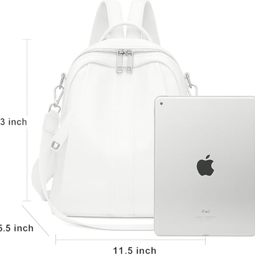 Image of Stylish Casual Medium Office Women Backpack, Travel Daily Use College Bag for Girl's, Note-Book Tuition Nurse Lightweight Backpack