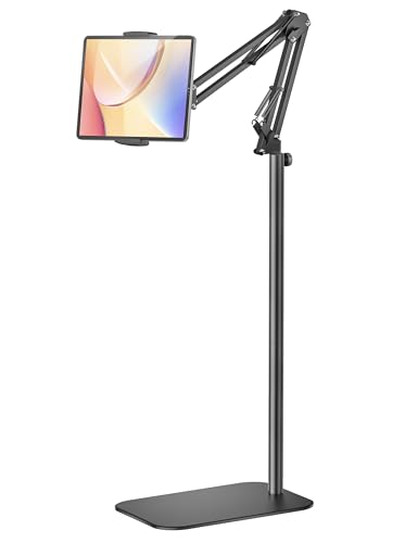 Tablet Floor Stand, 360-Degree Rotatable Metal Tablet...