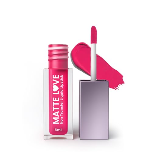 Image of Hilary Rhoda Matte Love Non Transfer Liquid Lipstick | Lightweight & Matte Finish | Waterproof Lipstick for Women | Long Lasting & Non-Drying Lipstick | 5ml (Zinina - Shade 15)