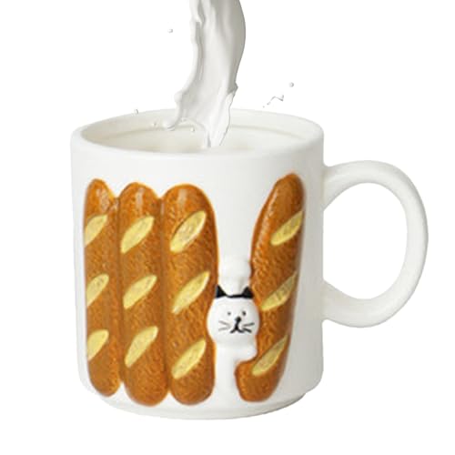 Doiyislem Taza de café,Relieve Japonés Cerámica Tazas de Café Caliente | Taza de leche estética, para vino, estudio, sala de estar, estudiantes, oficina, restaurante, hotel, coleccionista, cumpleaños