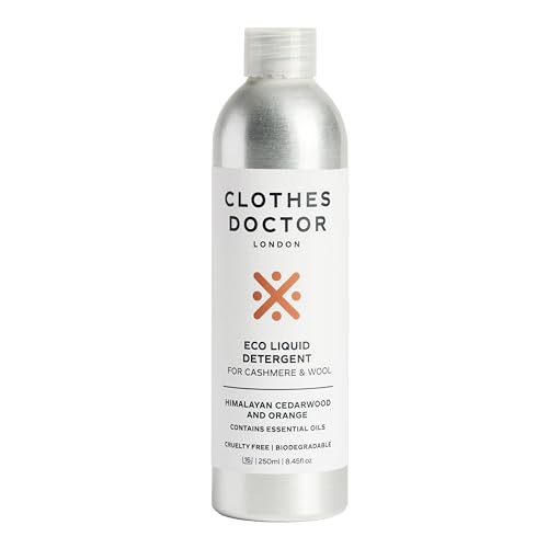 Clothes Doctor Cashmere and Wool Eco Wash by Clothes Doctor Laundry Detergent Liquid Gentle Washing Machine and Hand Wash Safe Nourish and Protect Your Knitwear and Delicate Fabrics 250ml 16 Washes