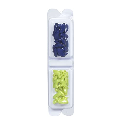 Image of Kitty Caps Nail Caps for Cats Spring Green with Glitter & Ultra Violet - Safe Stops Snags and Scratches, Medium (9-13 lbs), (FF9310PCS3) (Pack of 3)