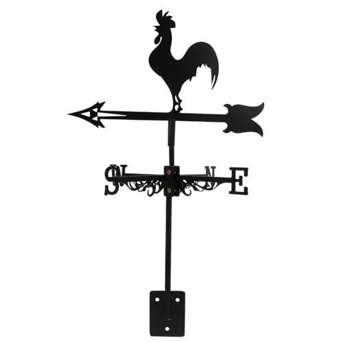 Happyyami Girouette Forme De Coq pour Indicateur De Direction du Vent Décoration De Jardin Toit Élégante Et Pratique pour Garage Et Patio