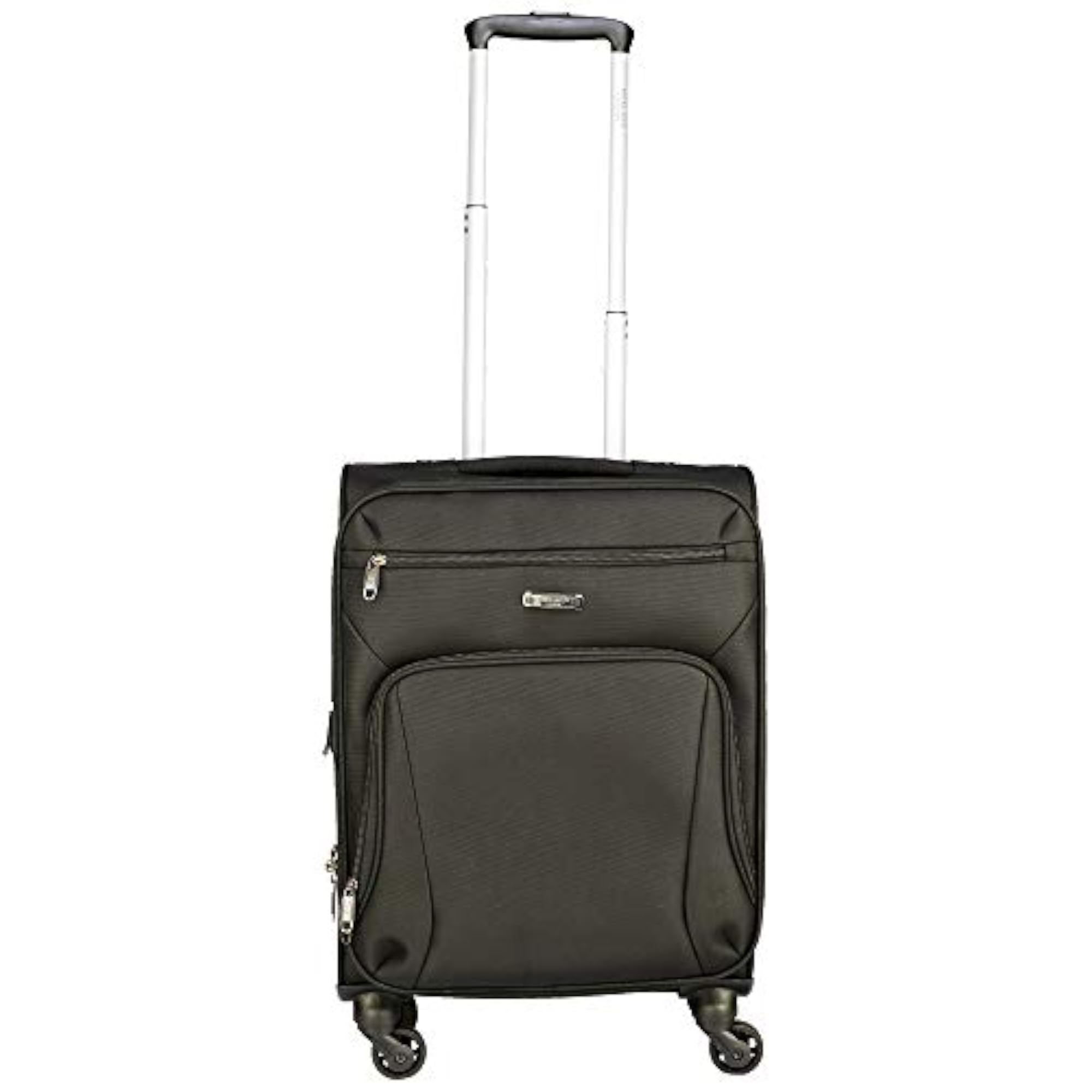 Rockland Soft Side Luggage Trolley Bag, Black